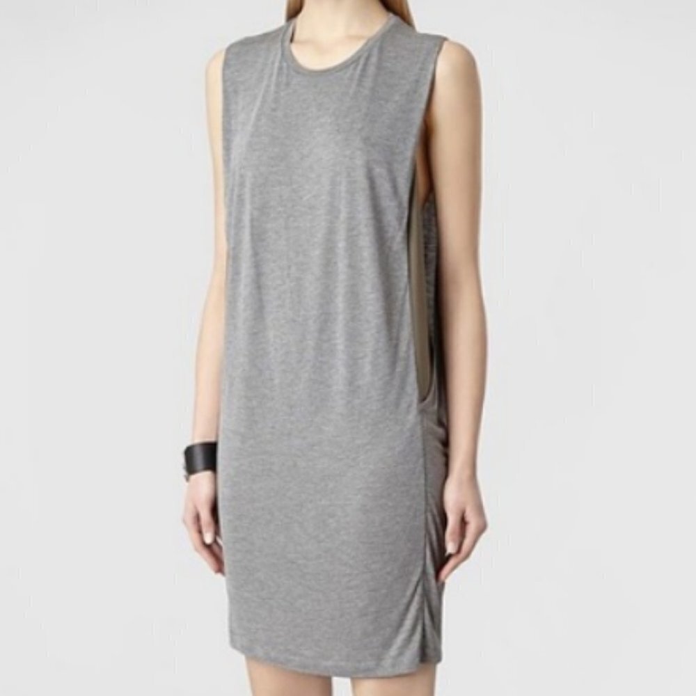 All Saints Gray Mini Dress